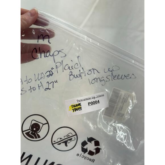 Chaps Men's Medium Plaid Long Sleeve Button-Down Shirt - Picture 10 of 11